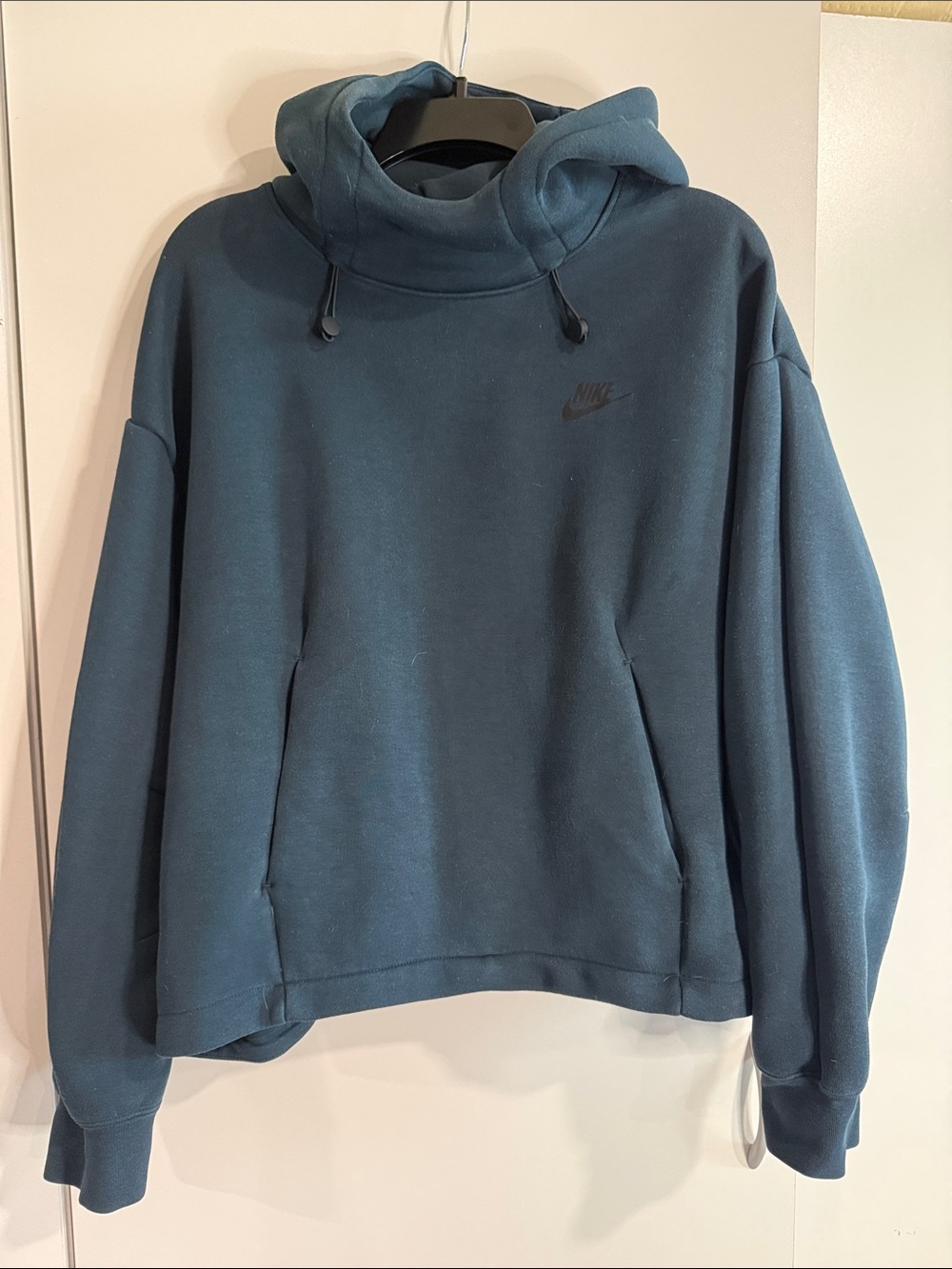 Nike women’s sportswear tech oversized Sweatshirt - teal Blue
